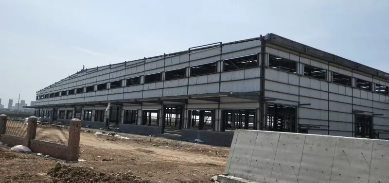 Prefab Modular Steel Frame Logistics የመጋዘን ግንባታ
