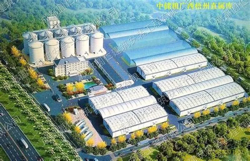 የአረብ ብረት መዋቅር የእህል ማከማቻ መጋዘን